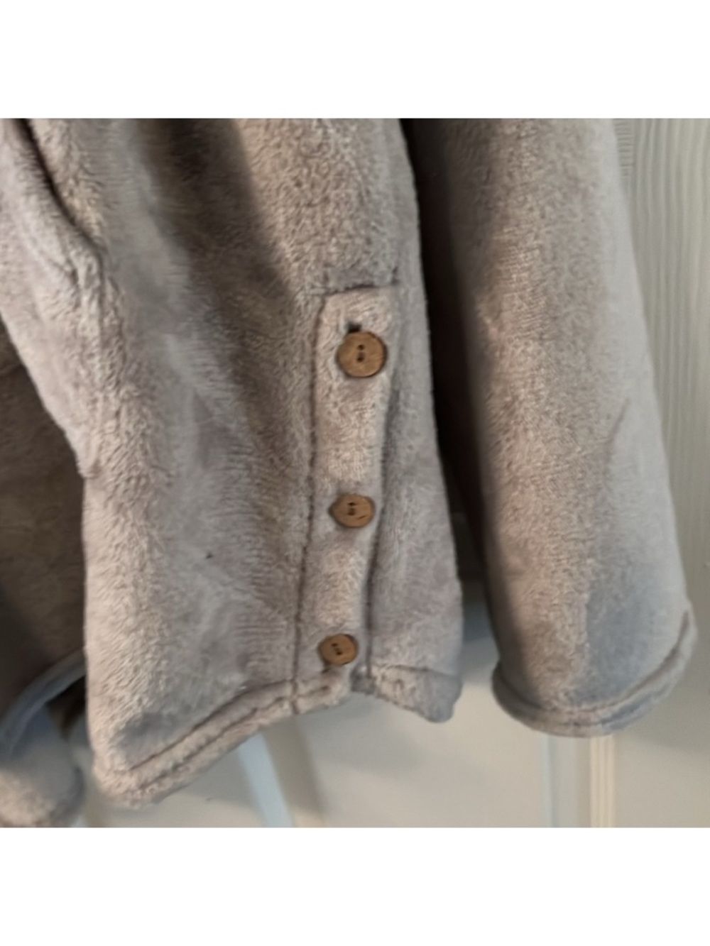 Gray Fluffy Cat Graphic Hoodie - "Fluff You" - Picture 5 of 5